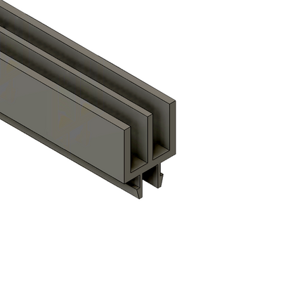 61-220-0 MODULAR SOLUTIONS SLIDE PROFILE<br>2 CHANNEL SLIDING DOOR PROFILE 2M